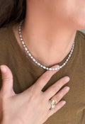 Elsa Marquise Round Lab Diamond Necklace 12.02 CT