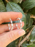 Marquise Inside Out Lab Diamond Hoop Earrings  3.21 CTs