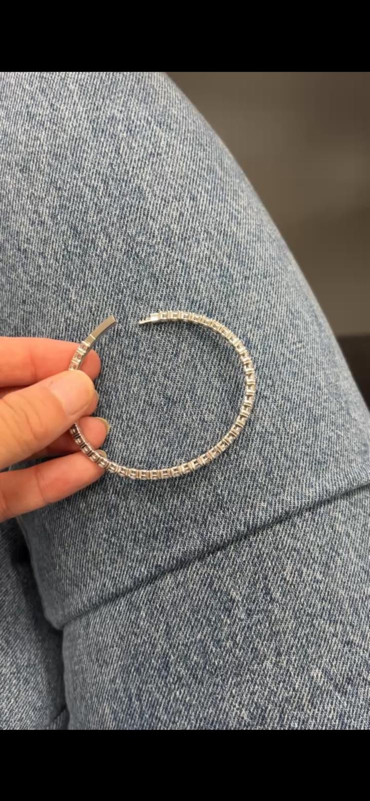 8 Cttw Flexible Round Lab Diamond Bracelet