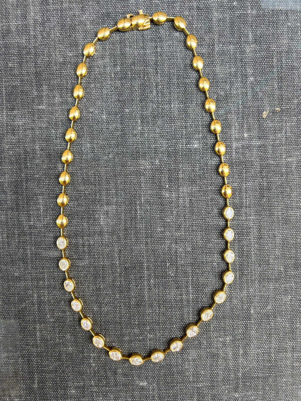 Freyja 18k YG Articulated Diamond Necklace