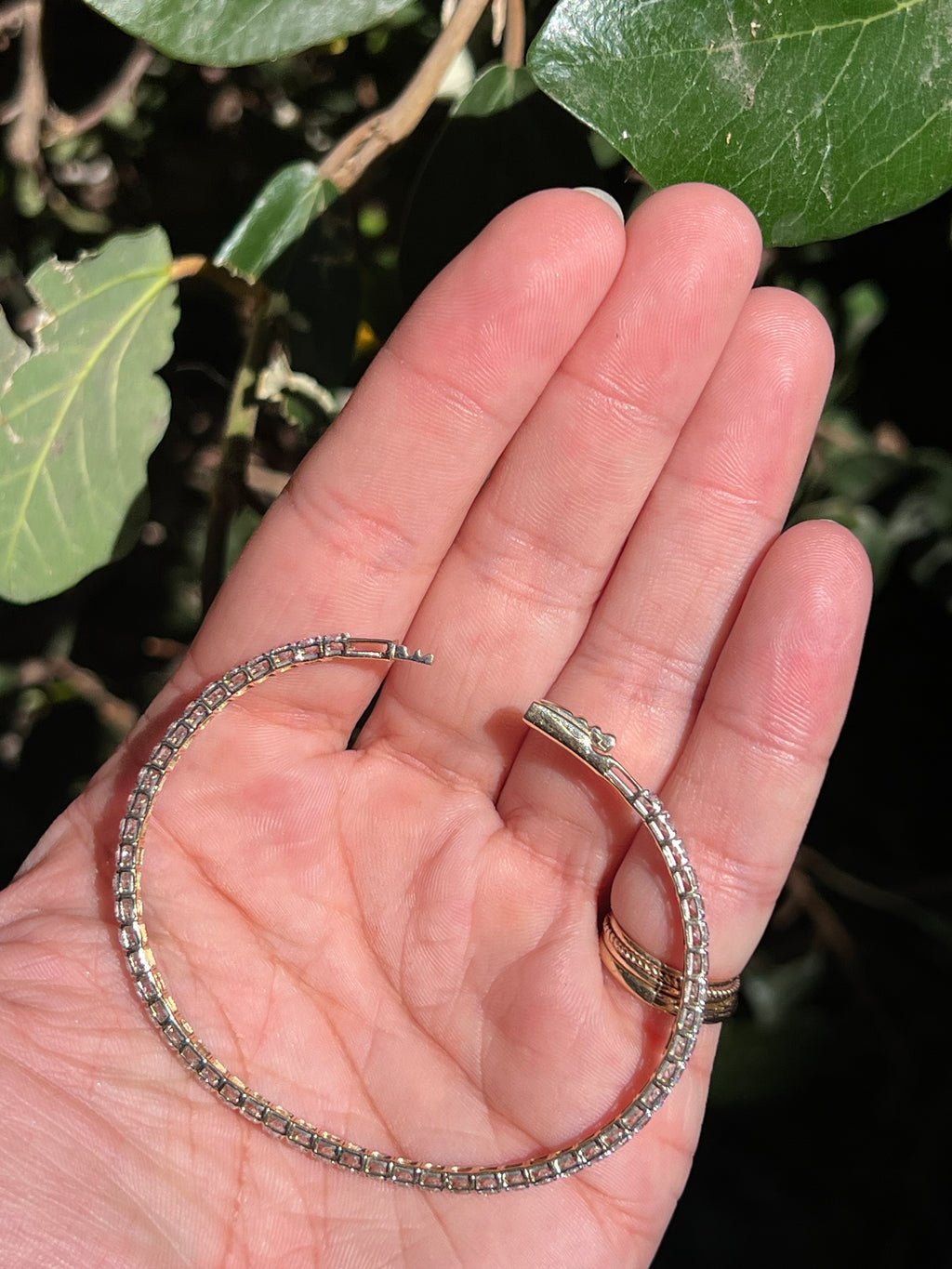 14k YG Lab Diamond Flexible Bangle, 4.0cts