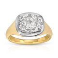 Georgian Style East West -  Lab Grown Diamond Ring - Antique Cushion Shape