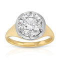 Georgian Style East West -  Lab Grown Diamond Ring - Round Shape